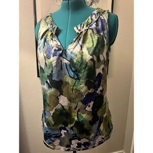 Blue Floral Blouse